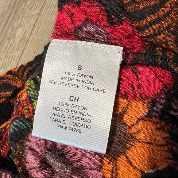 Altar’d State Floral Geometric Boho Long Sleeve Romper Jumpsuit Size Small - Picture 5 of 16